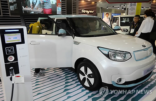 기아자동차에서 생산하는 전기차 소울 [연합뉴스 자료사진]